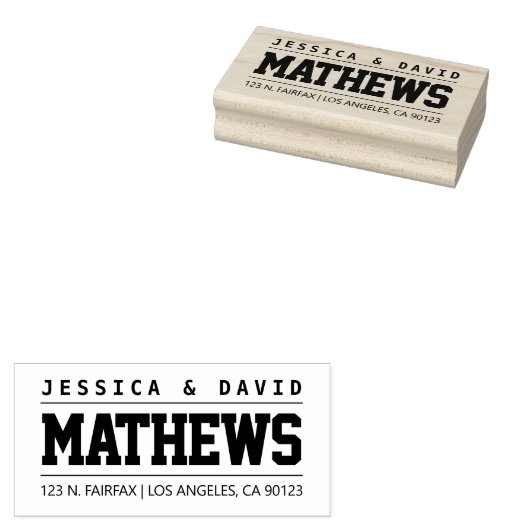 Bold Creatief Stijlvol Rubberstempel (Gestempeld)
