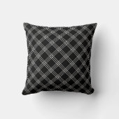 Bold Criss Cross Pattern Monogram Mr. en Mrs. Kussen (Achterkant)