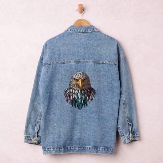 Bold Crystal Eagle Denim Jacket (Hangar)