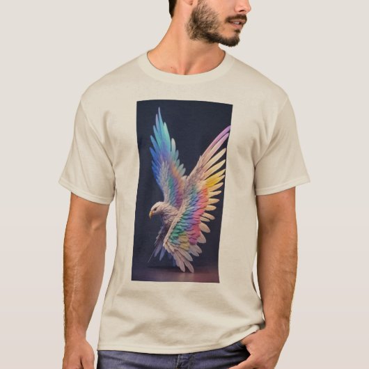 Bold Crystal Eagle Embleem. T-shirt (Voorkant)