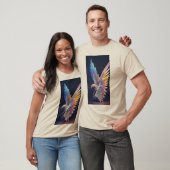 Bold Crystal Eagle Embleem. T-shirt (Unisex)