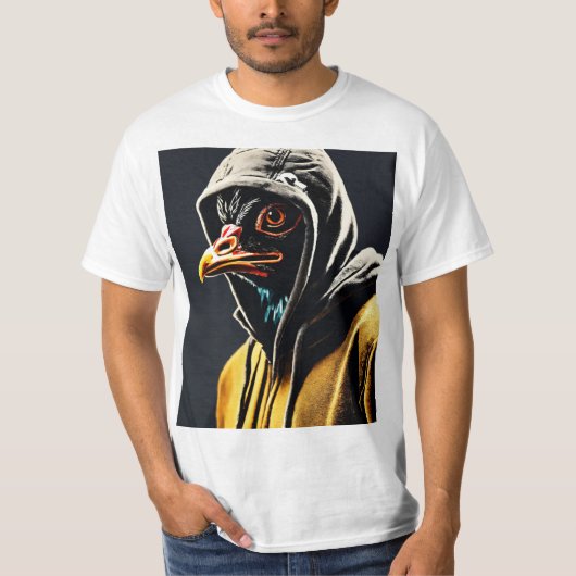 Bold Crystal Eagle Embleem T-shirt: Embrace Fearle T-shirt (Voorkant)