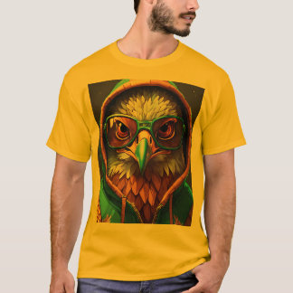 Bold Crystal Eagle Embleem T-shirt: Embrace Fearle T-shirt