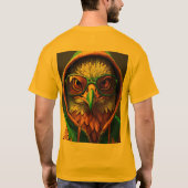 Bold Crystal Eagle Embleem T-shirt: Embrace Fearle T-shirt (Achterkant)