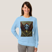 Bold Crystal Eagle Embleem T-shirt: Embrace Fearle T-shirt (Voorkant volledig)