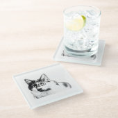 Bold Curious Cat Ink Onderzetter (Schuin)