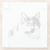 Bold Curious Cat Ink Onderzetter (Achterkant)