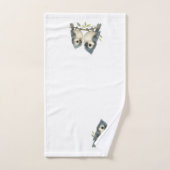 Bold Curious Tufted Titmouse Bad Handdoek (Handdoek)