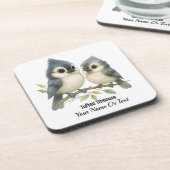 Bold Curious Tufted Titmouse Bier Onderzetter (Linkerzijde)