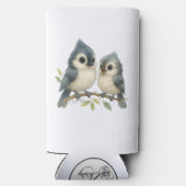 Bold Curious Tufted Titmouse Seltzer Blikjeskoeler (Achterkant)