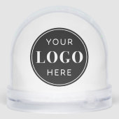 Bold Custom Business Logo Promotional Sneeuwbol (Achterkant)