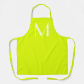 Bold Custom Monogram - Neon Yellow Schort (Voorkant)