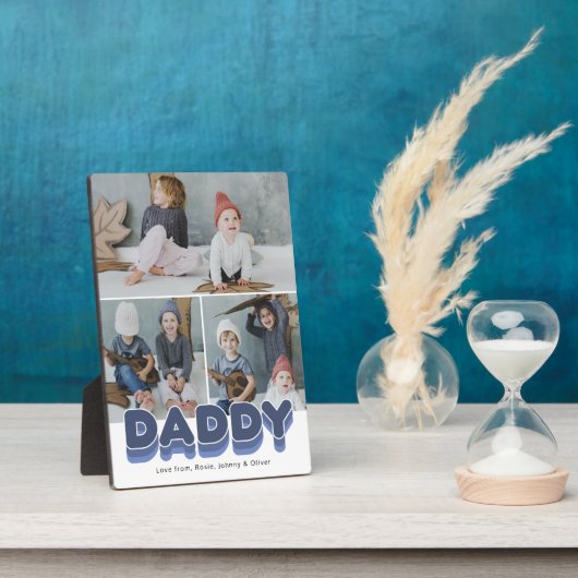 Bold Dad Family Moments Foto Fotoplaat (Zijkant)