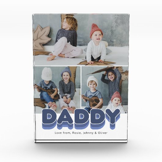 Bold Dad Family Moments Photo Block Fotoblokken (Voorkant)