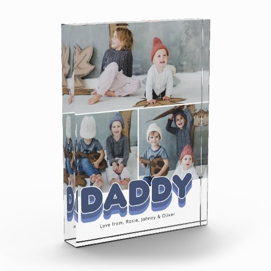 Bold Dad Family Moments Photo Block Fotoblokken (Links)