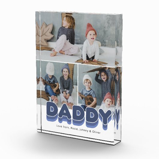 Bold Dad Family Moments Photo Block Fotoblokken (Rechts)