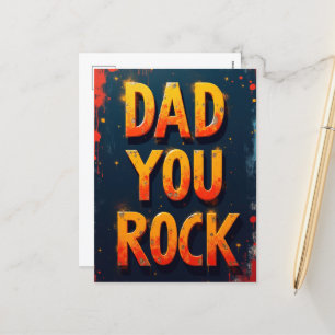 Bold Dad You Rock Vaders Day Modern Design Feestdagenkaart