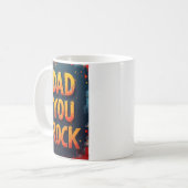 Bold Dad You Rock Vaders Day Modern Design Koffiemok (Voorkant links)
