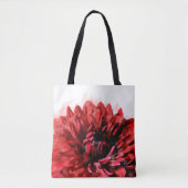 Bold Dahlia Waterverf Crimson Tote Bag (Voorkant)