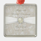 Bold Damask 30th Wedding Jubileum Ornament (Voorkant)