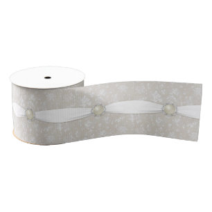 Bold Damask 30th Wedding Jubileum Ribbon Grosgrain Lint