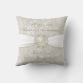 Bold Damask 30th Wedding Jubileum Sierkussen (Achterkant)