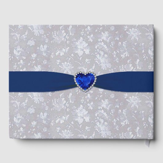 Bold Damask 45th Wedding Jubileum Guestbook Gastenboek (Achterkant)