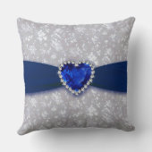 Bold Damask 45th Wedding Jubileum Sierkussen (Achterkant)