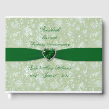 Bold Damask 55th Jubileum Guestbook
