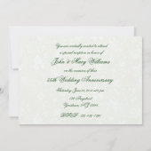 Bold Damask 55th Wedding Jubileum 5x7 Uitnodigen Kaart (Achterkant)