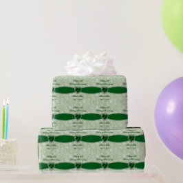 Bold Damask 55th Wedding Jubileum Design Cadeaupapier