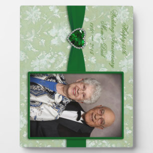 Bold Damask 55th Wedding Jubileum Foto Plaque Fotoplaat