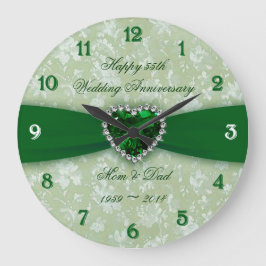 Bold Damask 55th Wedding Jubileum Grote Klok