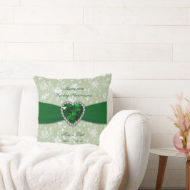 Bold Damask 55th Wedding Jubileum Sierkussen
