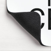 Bold De CEO Tekst Muismat voor Werkruimten (Hoek)