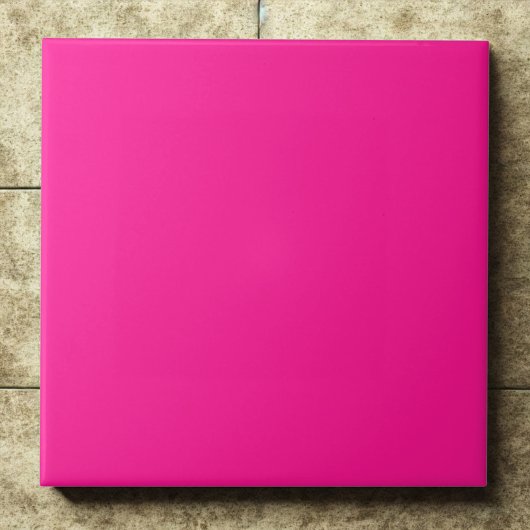 Bold Deep Pink #ff1493 Power Accent Tegeltje