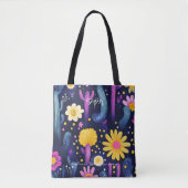 Bold Desert Flowers – Colorful Cactus Art Pattern Tote Bag (Voorkant)