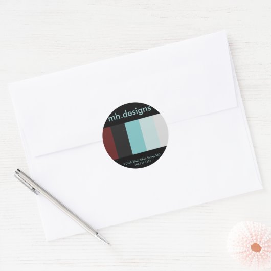 Bold Designer Business Stickers (Envelop)