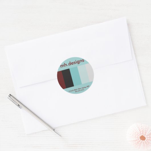 Bold Designer Business Stickers (Envelop)