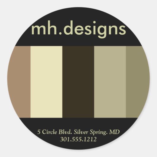 Bold Designer Business Stickers (Voorkant)