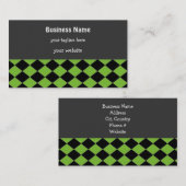 Bold Diamond Pattern Visitekaartje (Voorkant / Achterkant)