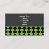 Bold Diamond Pattern Visitekaartje (Achterkant)