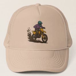 Bold Dirt Bike Rider Trucker Pet