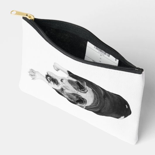 Bold Dog Forward Motion Inspires Daily Routines Etui (Open)