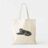 Bold Dog Silhouette Tas voor Herfst Dagen (Achterkant)