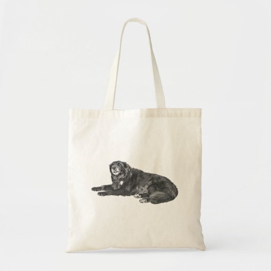 Bold Dog Silhouette Tas voor Herfst Dagen (Voorkant)