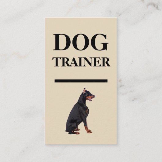 Bold Dog Trainer Visitekaartjes (Voorkant)