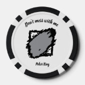 Bold “Don’t Mess With Me” Poker Chip (Achterkant)