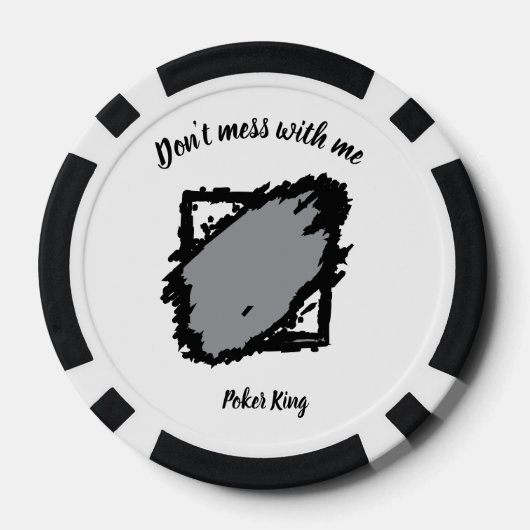 Bold “Don’t Mess With Me” Poker Chip (Achterkant)