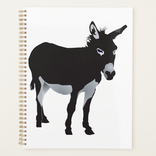 Bold Donkey Silhouette Boerderij Animal Planner (Voorkant)